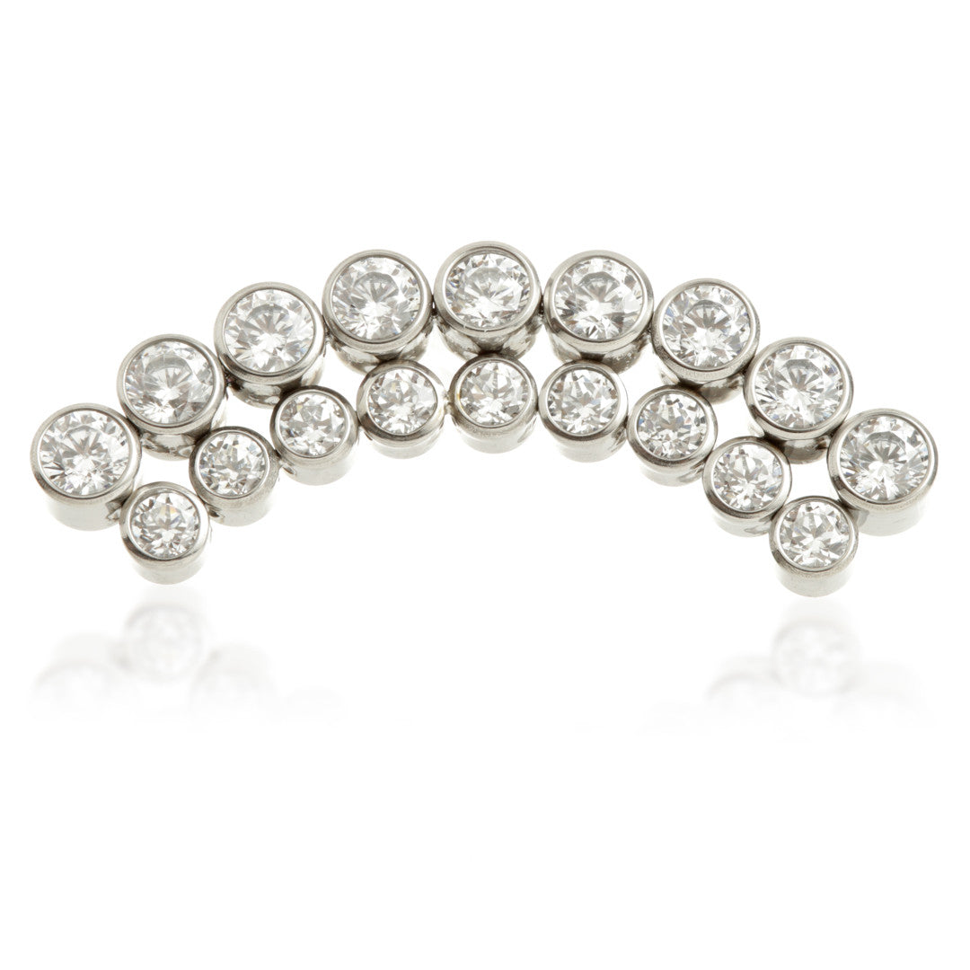 Ti Internal Jewelled Double Bezel Crescent Attachment