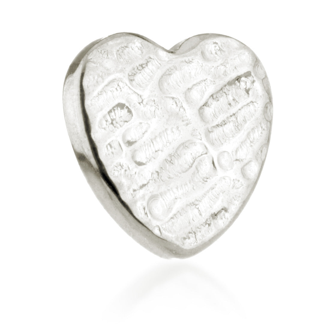 Ti Threadless Rippled Heart Attachment