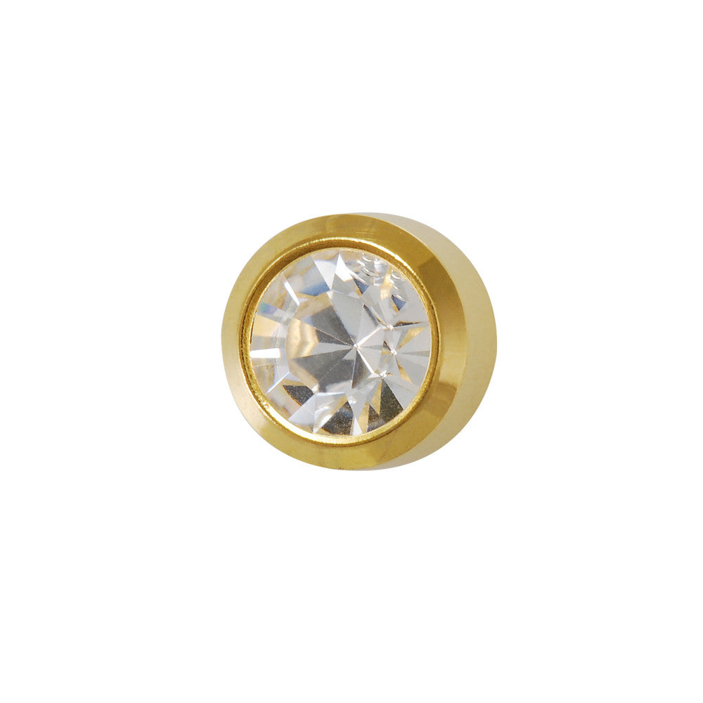Studex Mini Crystal Gold Bezel Studs - Pack of 12