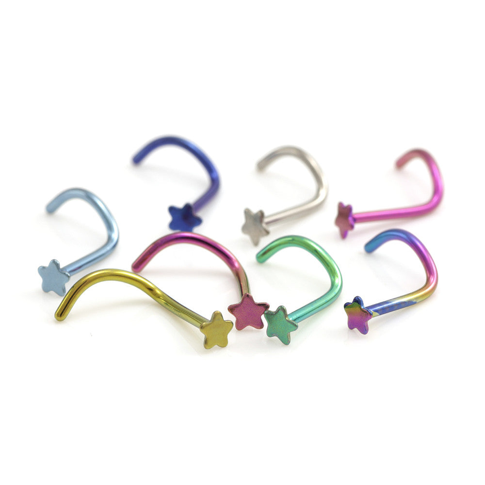 Titanium Star Nose Stud