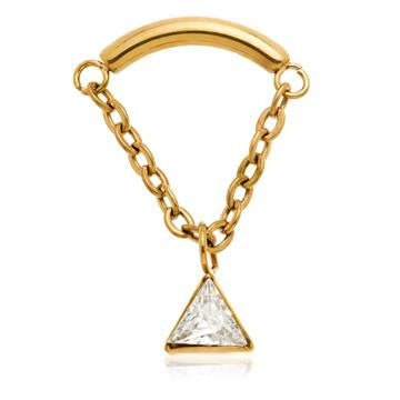 Zircon Gold Ti Internal Attachment With Trillian Hanging Chain