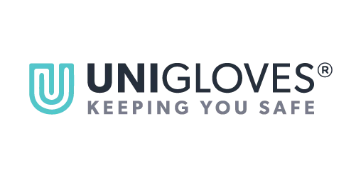 Unigloves logo with tagline 'Keeping You Safe' on a white background