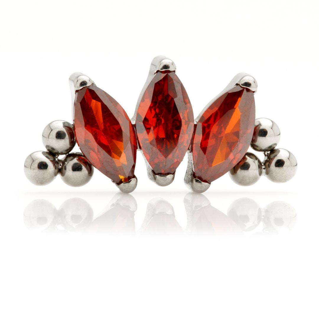 Ti Internal Triple Marquise Beaded Attachment