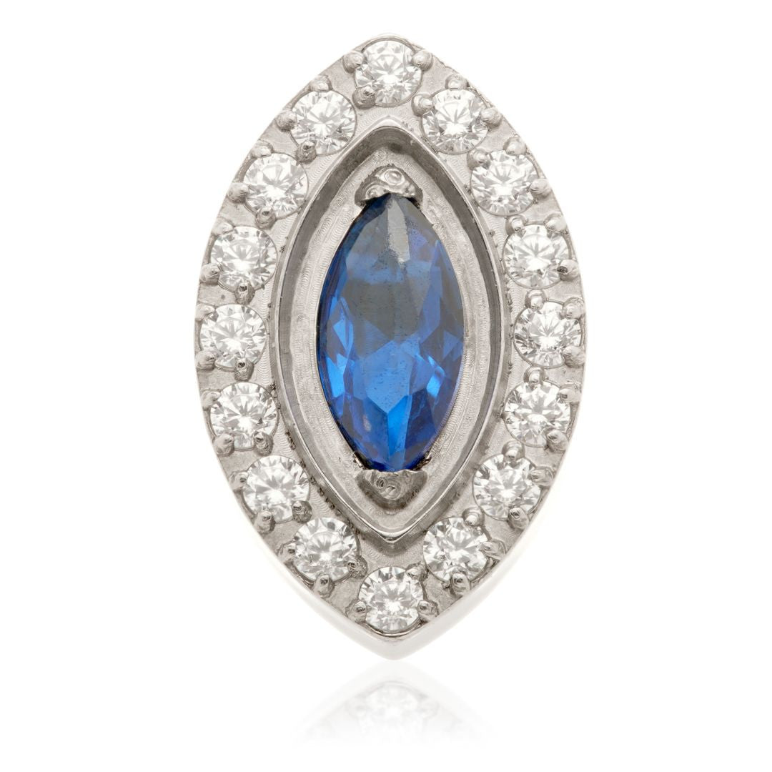 Ti Internal Gem Surrounded Marquise Attachment