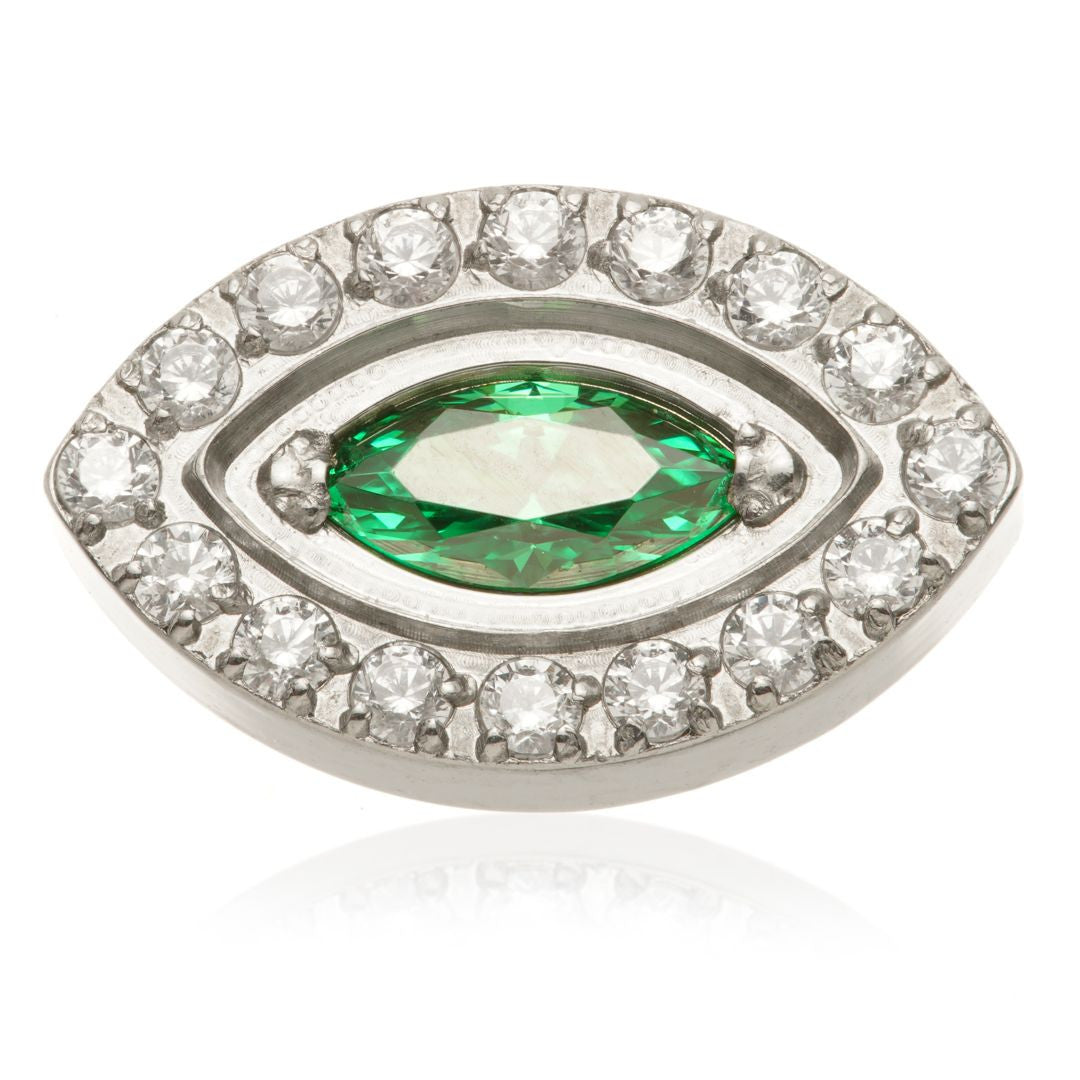Ti Internal Gem Surrounded Marquise Attachment