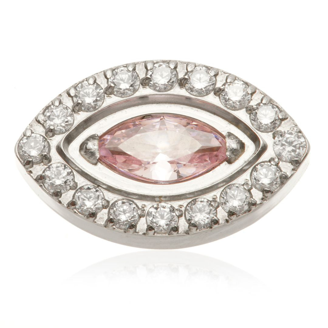 Ti Internal Gem Surrounded Marquise Attachment