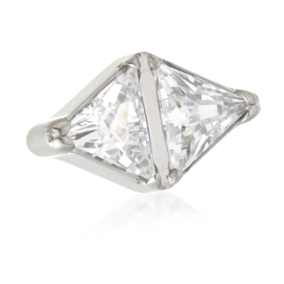 Ti Internal Jewelled Double Triangle Attachment (1.6mm)