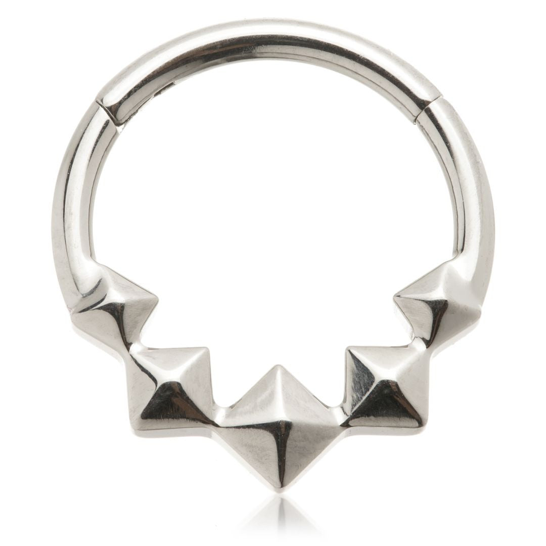 Ti Couture Multi Pyramid Hinged Ring
