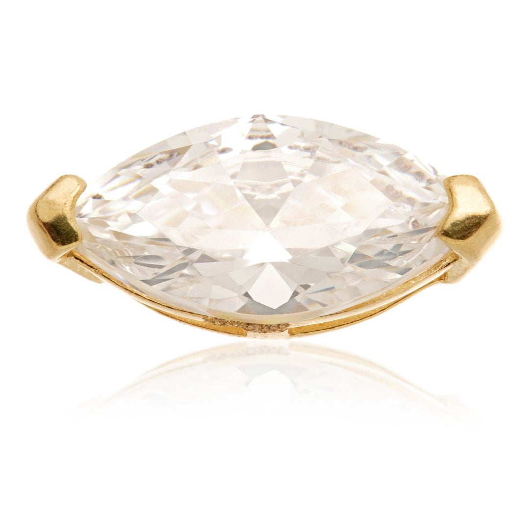 TL - 14ct Internal Gold Marquise Gem Attachment