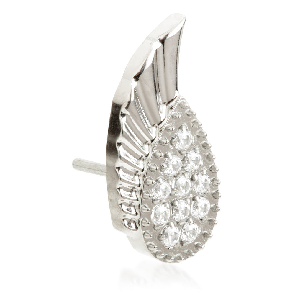 Ti Threadless Jewelled Wing Attachment