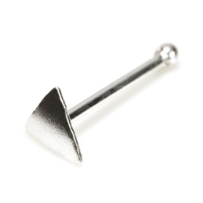 20x Silver Straight Ball Back Triangle - in Box