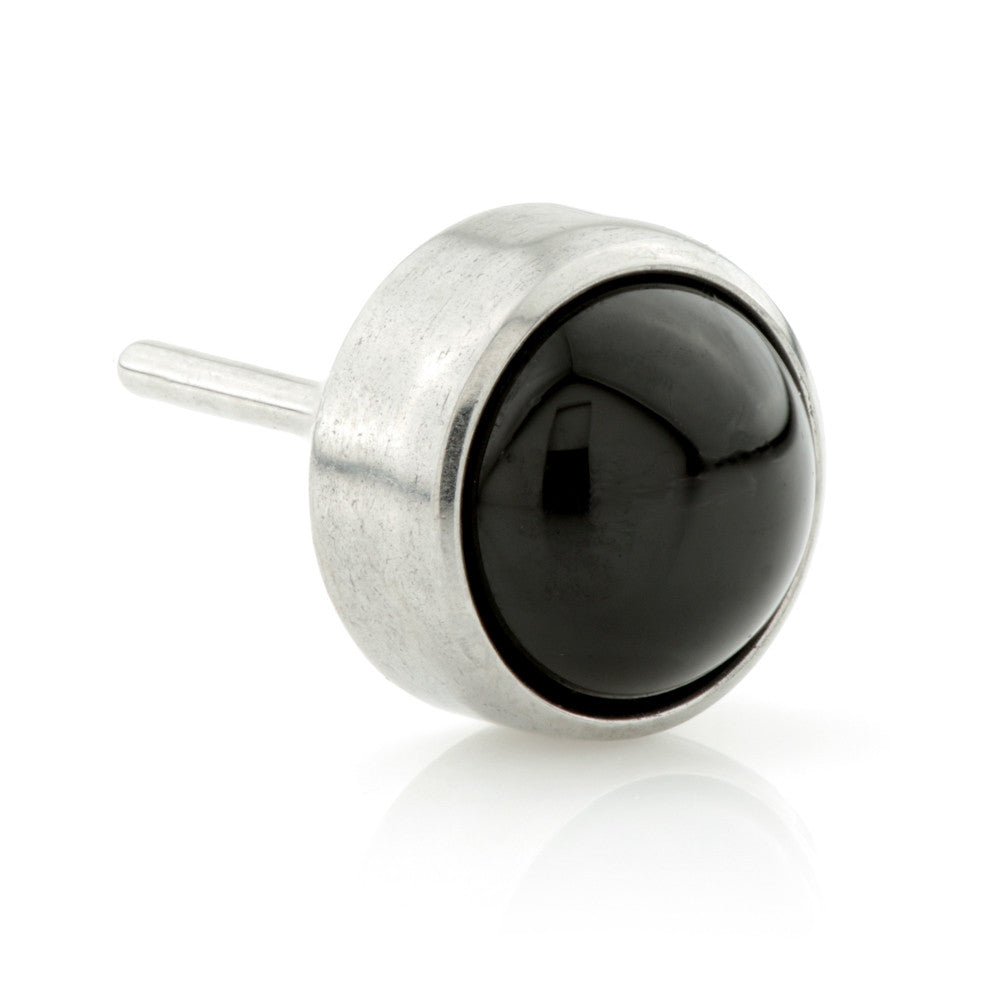 Ti Threadless Black Agate Bezel Attachment