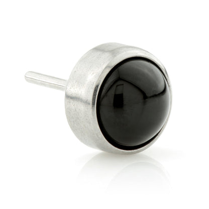 Ti Threadless Black Agate Bezel Attachment