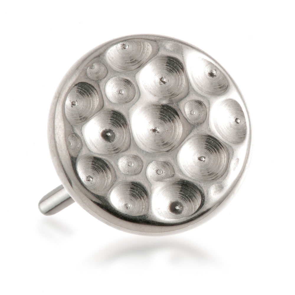 Ti Threadless Hammered Flat Disk Attachment - POP289