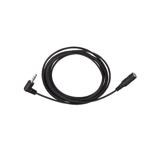 Cheyenne Cable Angled 3.5mm Jack Plug to Straight 3.5mm Jack Socket, Black