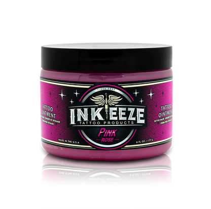 INK-EEZE Pink Rose Glide Tattoo Ointment - 6oz