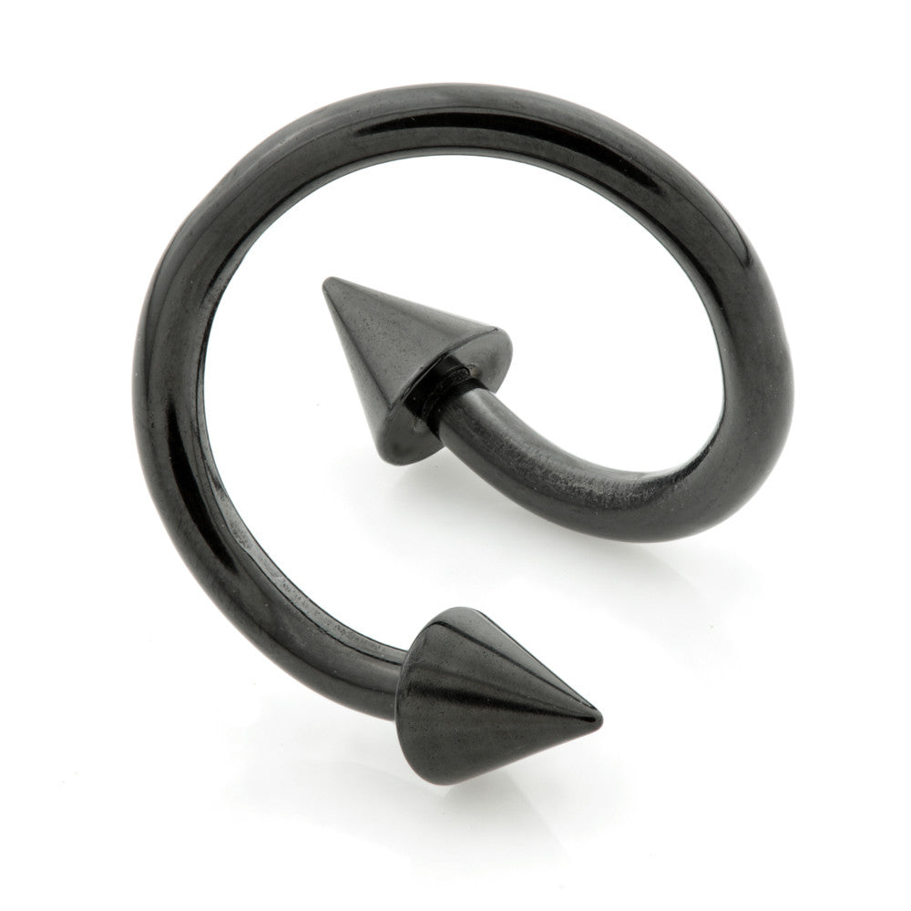 Black Steel Cone Spiral