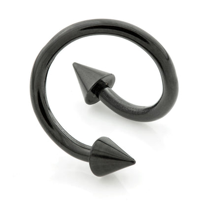 Black Steel Cone Spiral