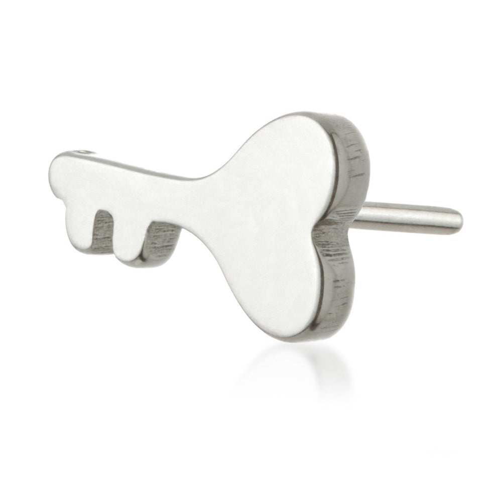 Ti Threadless Heart Shaped Key Attachment