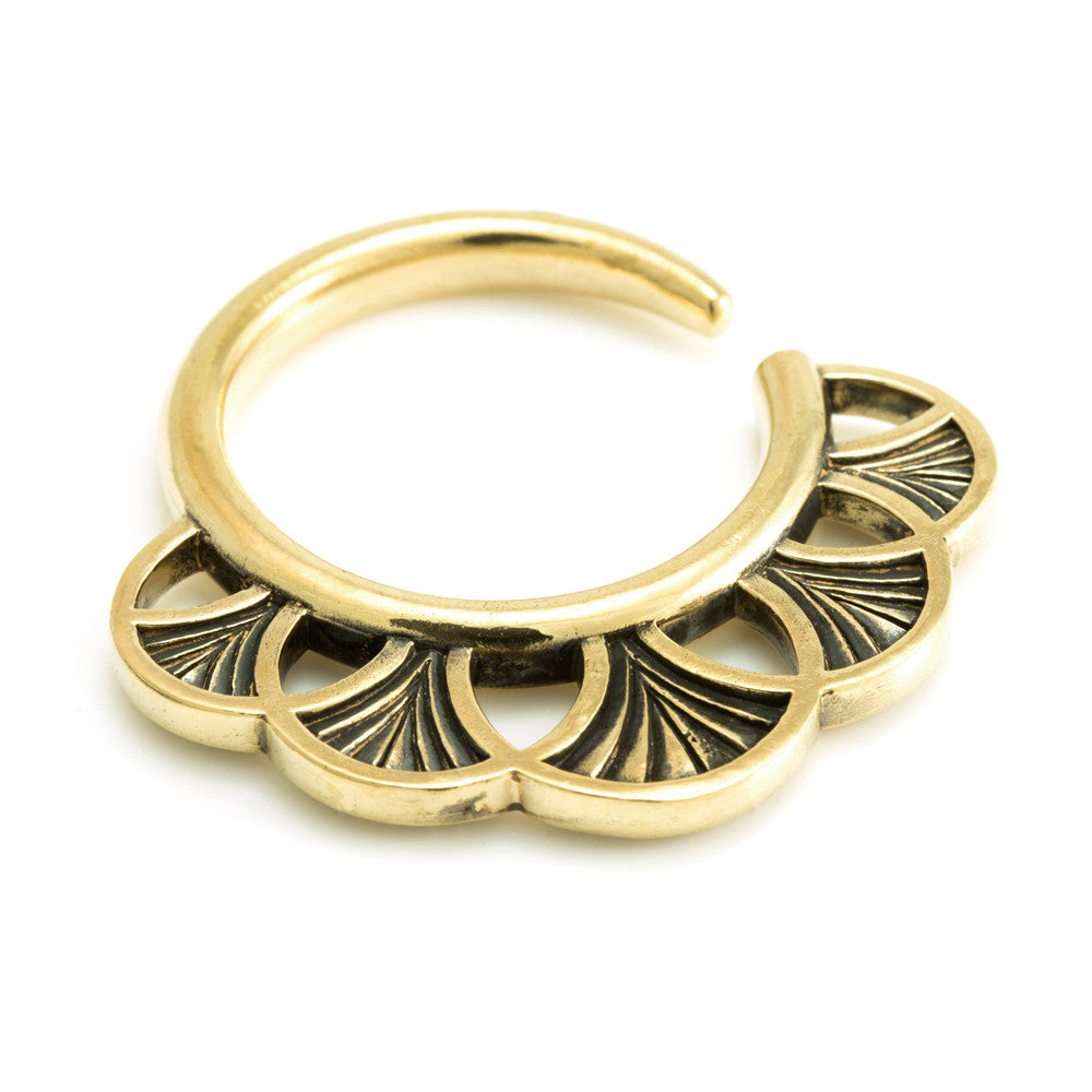 1x Brass Weight Ear Hoop - BRASSWEIGHT4