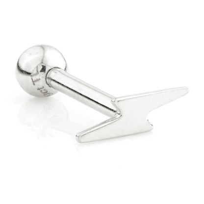 TL - 9 Carat Gold Lightning Bolt Cartilage Bar