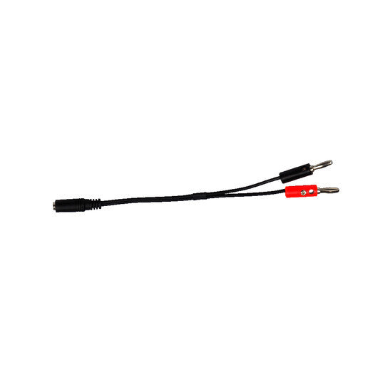 Cheyenne Cable 4mm Banana Plug to 3.5mm Jack Socket, Black