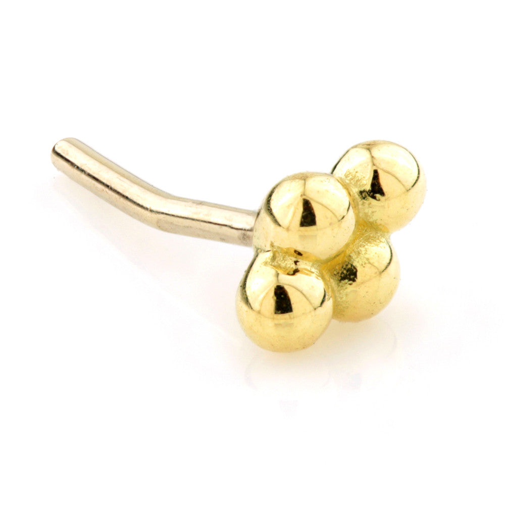 TL - 18ct Gold Quad Cluster Threadless Attachment