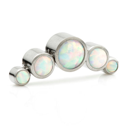 Ti Internal Multi Opal Crescent Attachment