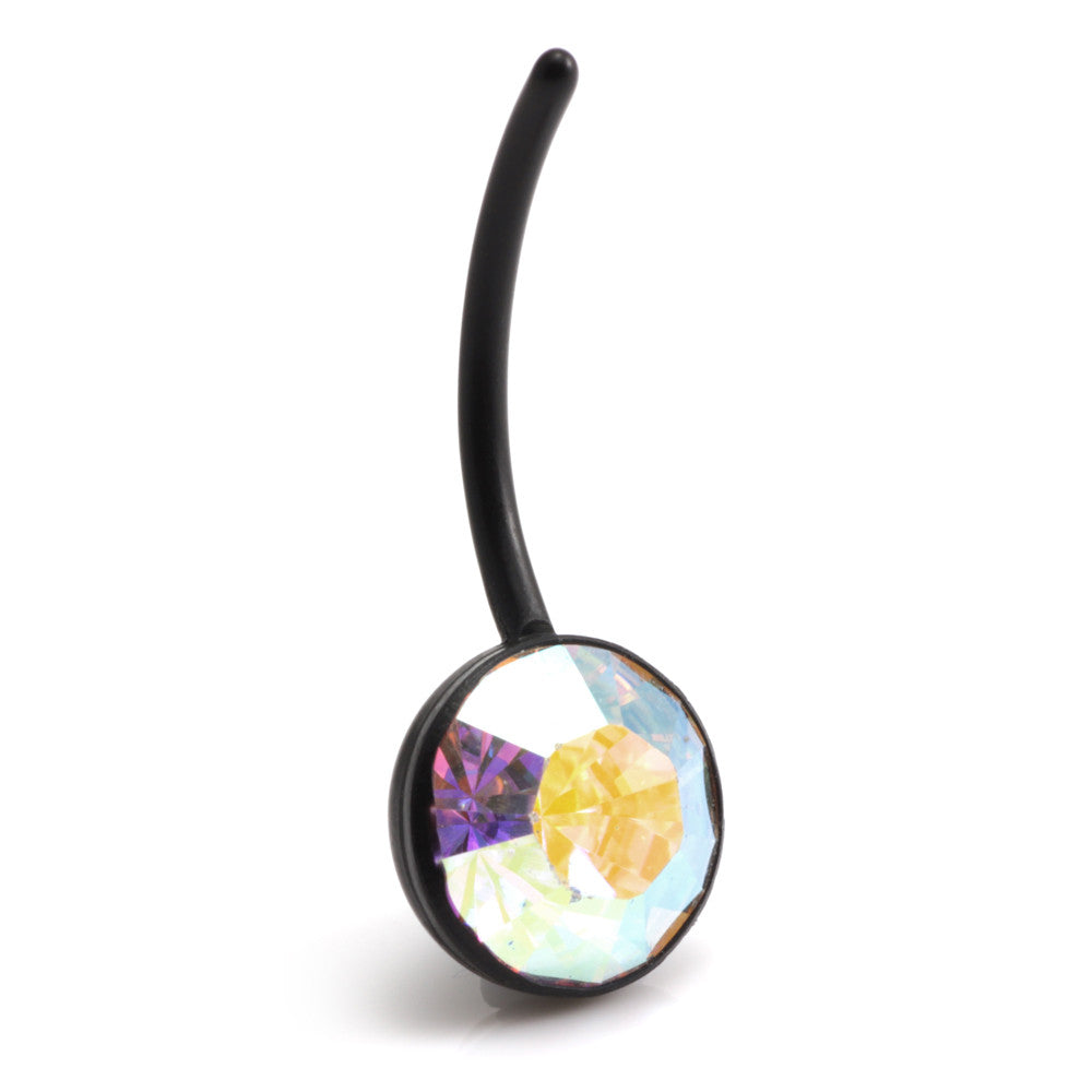 10mm Gem Black Bioflex Navel