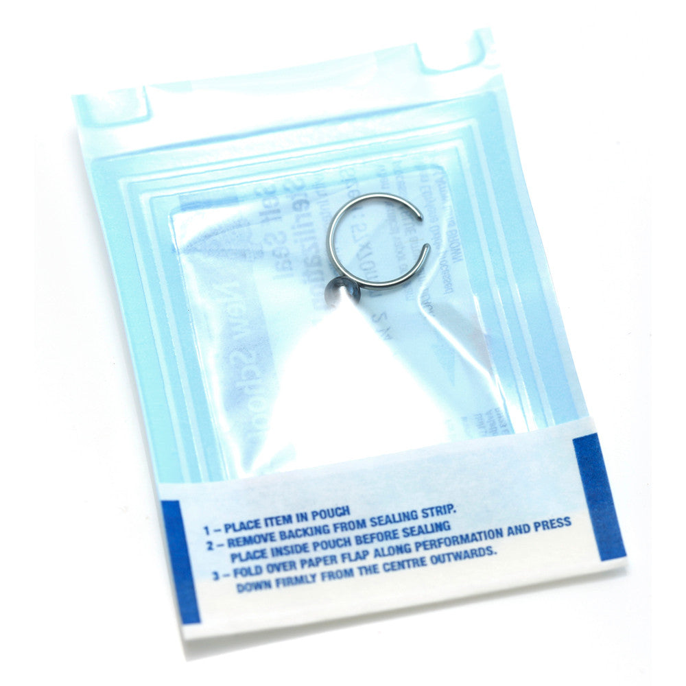 10x Sterile Titanium BCRs with Ti Balls 1.2mm