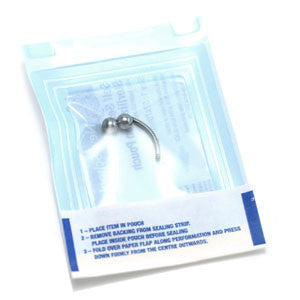 10x Sterile Titanium External Thread Micro Bananas