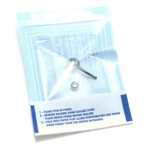 10x Sterile Titanium External Thread Double Jewelled Navels