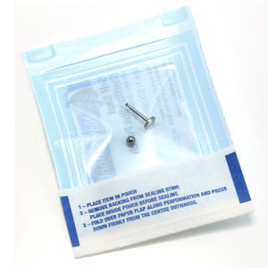 10x Sterile Titanium External Thread Micro Labrets (3mm base ...