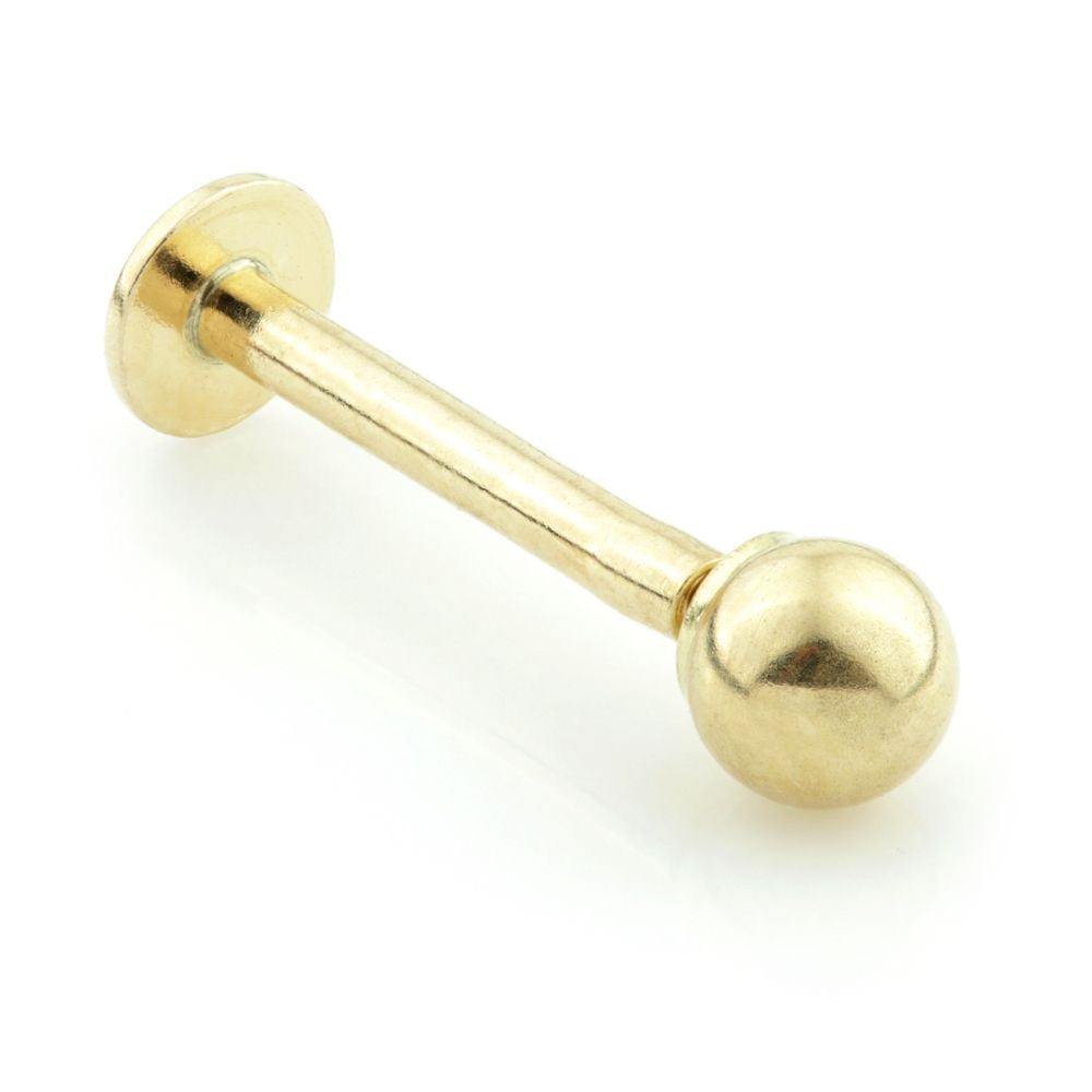 14ct Gold Micro Labret with Ball Attachment