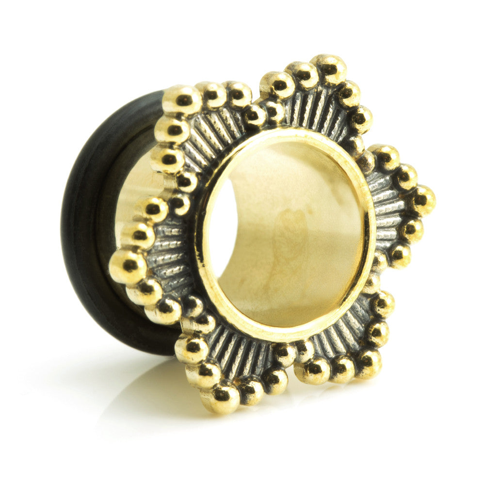 1x Afghan Brass Flared Tunnel