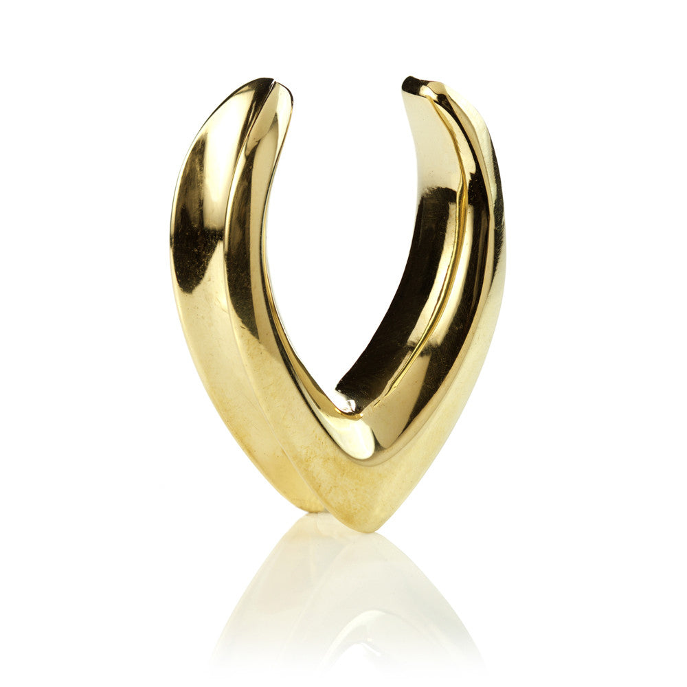 1x Brass V Shape Saddle Plug