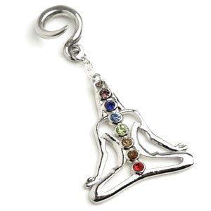 1x Chakra Silver Plate Brass Weight