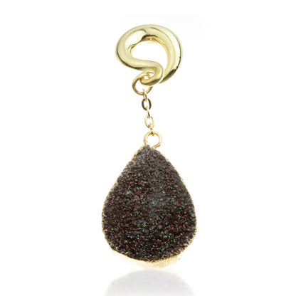 1x Druze Crystal Ear Weight
