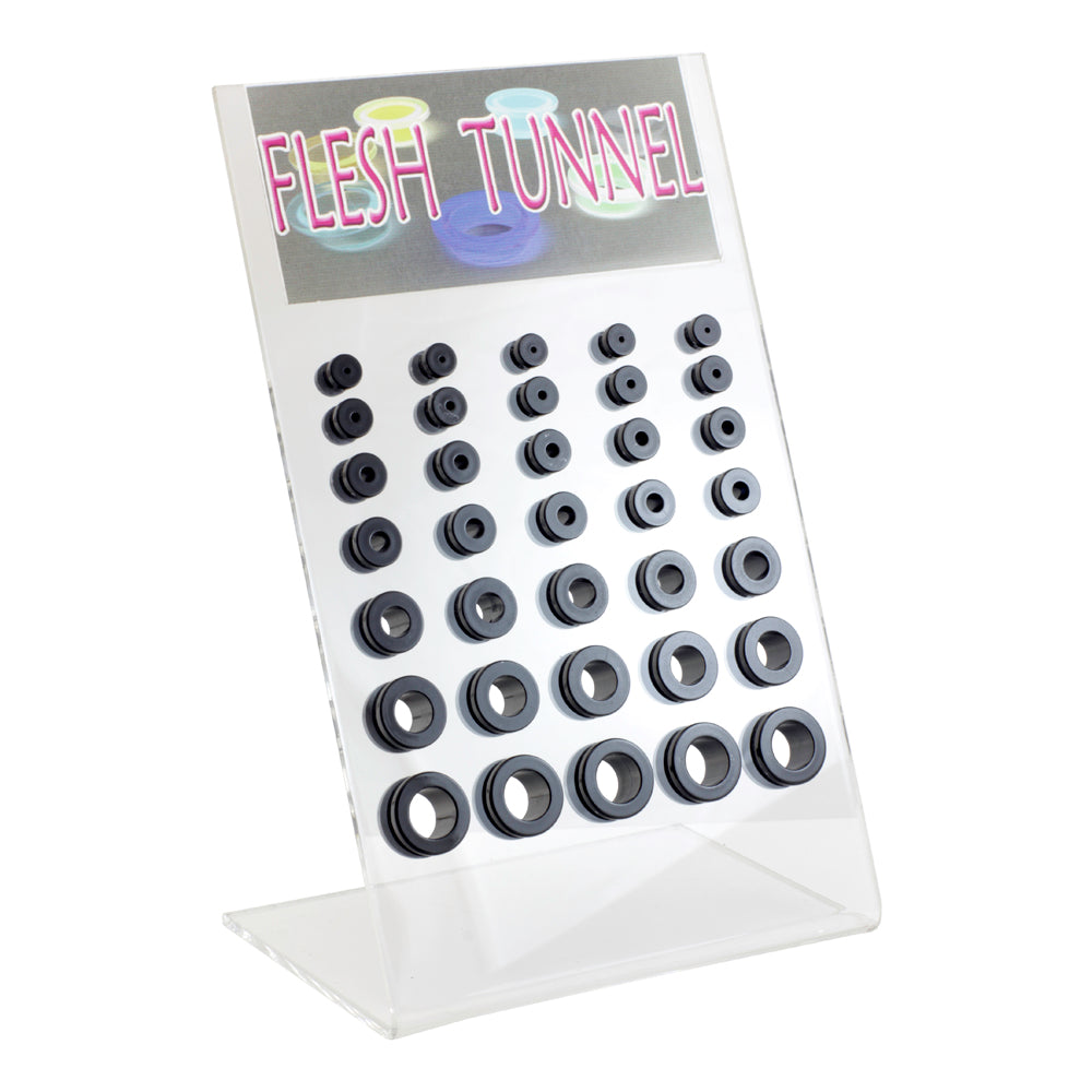 35 Acrylic Tunnels on Display Stand