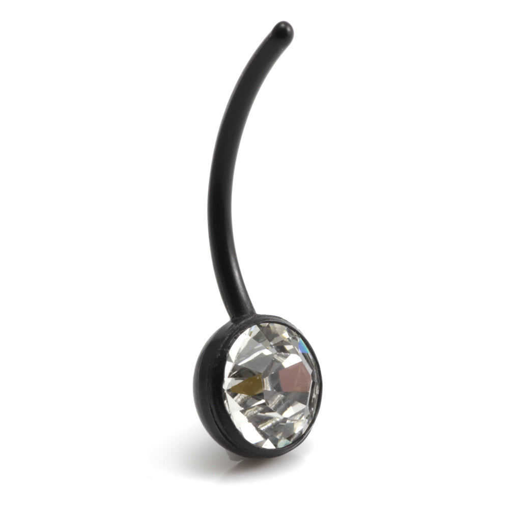 8mm Gem Black Bioflex Navel