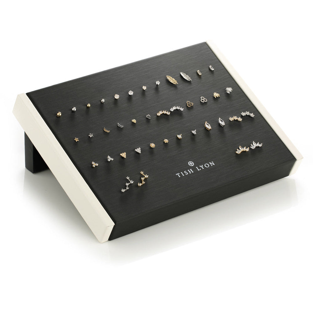 14ct Yellow & White Internal Labret Bundle - 40 Piece Display