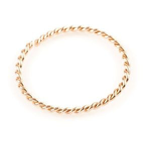 9ct Gold Twisted Seamless Ring