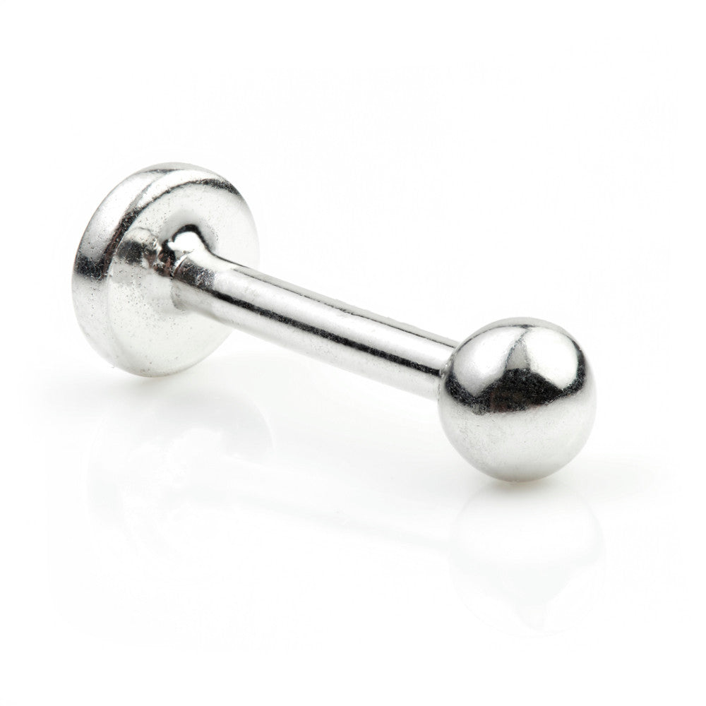 9ct White Gold Micro Labret 1.2mm