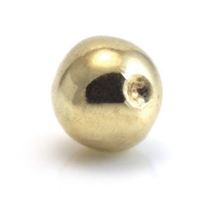 9ct Yellow Gold Plain Dimp Ball