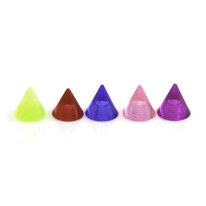 Acrylic Coloured Cones