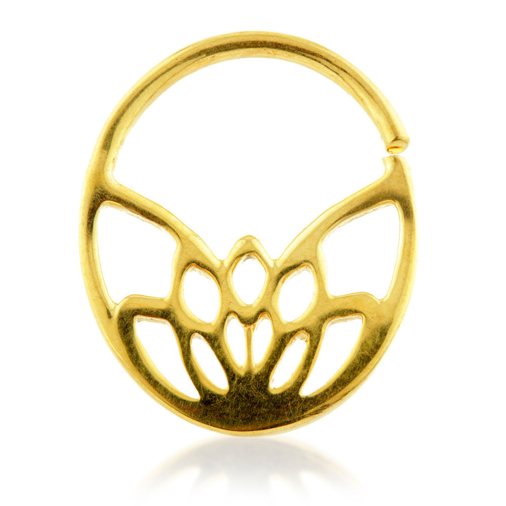 Art Deco Flower Silver Open Ring