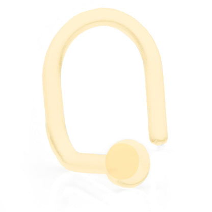 Bioflex Plain Flat Disk Retainer Nose Stud