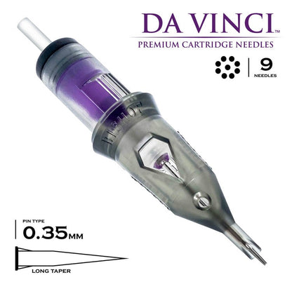 SHORT DATE - DISCOUNTED - Bishop Cartridge Needles Da Vinci V2 - Round Liner Tight-9 (0.35)