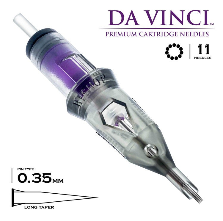 Bishop Cartridge Needles Da Vinci V2 - Round Shader - Long Taper (0.35)