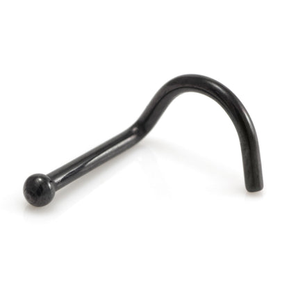 Black Steel Ball Nose Stud